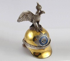 20C Gorgeous big Charka cup as helmet army antique silver w enamel - £4,430.21 GBP
