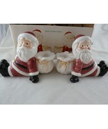 Vintage Christmas Santa Claus Candle Holders Set of 2 The Trim Shoppe # ... - $16.95 CAD