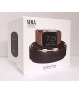 NOB Sena - Leather Case for Apple Watch- Black/Gunmetal - £17.48 GBP