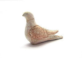 Greek clay artwork ,Terracotta Greek dove pigeon inspired from Museum sc... - £28.92 GBP