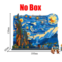 Vincent Van Gogh the Starry Night Painting Building Blocks 3D Art Assemb... - £33.46 GBP+