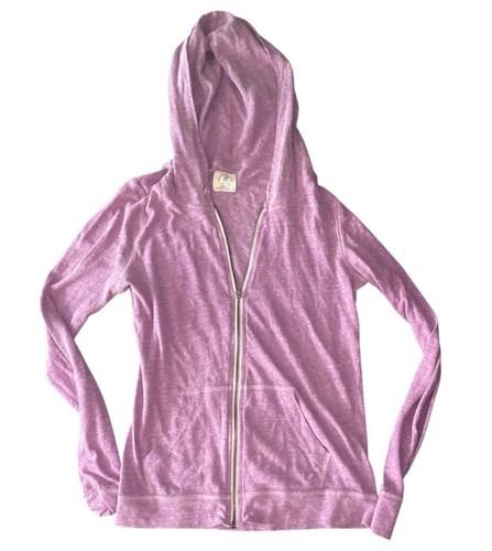 Aerie Purple Zip Hoodie Sweatshirt Women&#39;s Medium – Broken Zipper Tab - $14.99