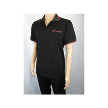 Men Sports Shirt DE-NIKO Short Sleeves Cotton Fashion Polo Shirt DBK113 Black image 8