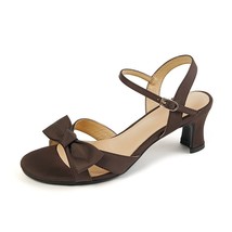 Wedding Shoes Woman Bowtie One Strap Sandals Elegant Open Toe Shoe Women Summer  - £77.41 GBP