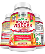 Fresh Healthcare Apple Cider Vinegar, Ultimate Diet Control, 120 Vegan C... - $38.56