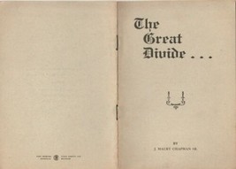 Vtg The Great Divide J Maury Chapman Sr Religious Tract Literature - £5.64 GBP