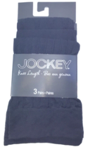 Womens Jockey Knee Length Socks Thigh Stocking 3 Pairs Tuxedo Black One ... - $13.02