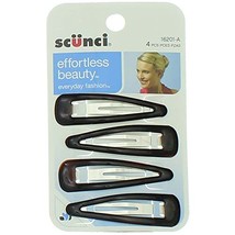 Scunci 1620103a048 4 Piece Medium Hair Clips, 0.3 Ounce - £5.49 GBP