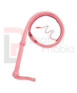 Cow Hide Leather BULL WHIP 06 Feet Long 12 Plaits Pink Color Indiana Jon... - €24,35 EUR