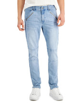 International Concepts Men&#39;s Light Washed Skinny-Fit Jeans Cropped Leg-4... - £33.80 GBP