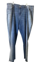 Lane Bryant Cut Off Jeans Faded Blue Super Stretch Womens Size 22 - £9.37 GBP