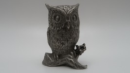 Vintage Rawcliffe Pewter Owl Figure 3.6cm - £15.86 GBP