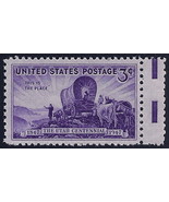 950 - Miscut Gutter Snipe Error / EFO &quot;Utah Centennial&quot; Pioneers Mint NH - $4.99