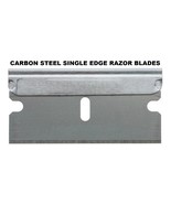 10 pack Single Edge RAZOR BLADES 1 1/2&quot; wide Carbon Steel Sharp Blade sc... - £17.41 GBP