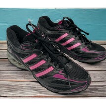 adidas boost womens running shoes size 7.5 black purple clu600001 - $19.48