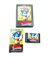 Sega Genesis Sonic the Hedgehog Video Game Complete w/ Case and Manual - £45.69 GBP