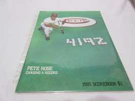 Unmarked REDS 4192 1985 PETE ROSE CHASING A RECORD SCOREBOOK Los Angeles... - £11.00 GBP