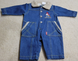 Disney Babies Toddler Baby Mickey Denim One Piece Outfit Bodysuit SZ 6-9... - £21.72 GBP