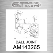AM143265 BALL JOINT fits JOHN DEERE (New OEM) - £32.47 GBP