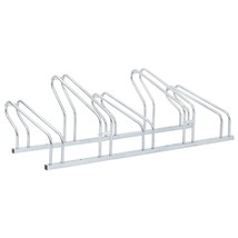  Bicycle Stand for 5 Bikes Floor Freestanding Galvanized Steel - $128.49