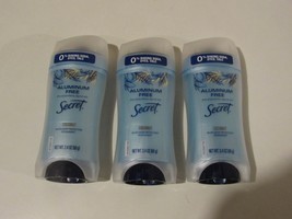 Secret 2.4 Oz Aluminum Free Coconut 48 Hour Deodorant Lot of 3 - £15.31 GBP