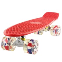 Skateboards Red Kids Mini Cruiser Retro Boy Girl Skateboard For Birthday... - £56.60 GBP