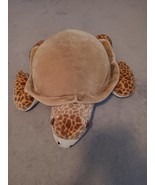 SEA WORLD SEA TURTLE Plush 30&quot; Stuffed Brown Tortoise Theme Park Toy Ocean - $19.80