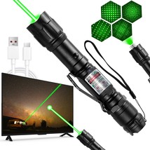[Professional] Rechargeable Green Line Light Flashlight Long Distance Ra... - $48.97