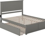 AFI Nantucket King Size Platform Bed with Footboard &amp; Twin XL Trundle in... - $1,154.99
