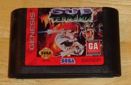Sega Genesis Sub Terrania Shoot-Em-Up Shmup Video Game, Loose Cartridge,... - £7.12 GBP