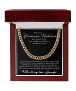 Personalized Promise Necklace Gift for Him,14k yellow gold over stainles... - $39.99+