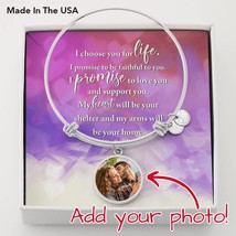 To Wife From Husband Personalized I Choose You For Life Stainless Steel ... - £40.87 GBP+