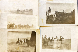WWI General Pershing Reviewing Troops On Horseback Real Photo Postcards RPPC - £55.35 GBP