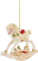 Lenox 2022 Baby&#39;s 1st Christmas Rocking Horse Ornament First Gift Vintage NEW - £58.13 GBP