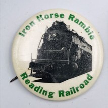 c1940s Reading Railroad Iron Horse Ramble #2124 Locomotive Round Green P... - $18.53