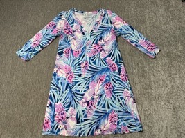 Lilly Pulitzer Daphne Dress Women Small Mr Peacock Blue Tweethearts Reso... - $34.64