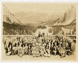 1930&#39;s Banff Springs Hotel Group Associated Screen News Photo Indian Chi... - $77.22