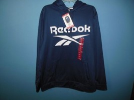 Mens NWT Reebok Dark Blue Hooded Sweatshirt XLarge - $24.99