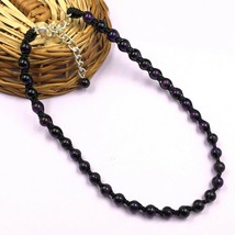 Natural Purple Star Tiger&#39;s Eye 8x8 mm Beads Adjustable Thread Necklace ATN-25 - £12.81 GBP