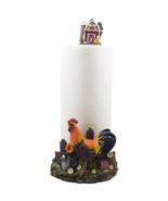Decorative Farm Rooster Paper Towel Holder with Barn in Rustic Country K... - $174.59