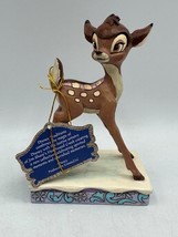 Jim Shore Disney Bambi Frosted Fawn Christmas Personality Figure 6013064 READ - £15.50 GBP