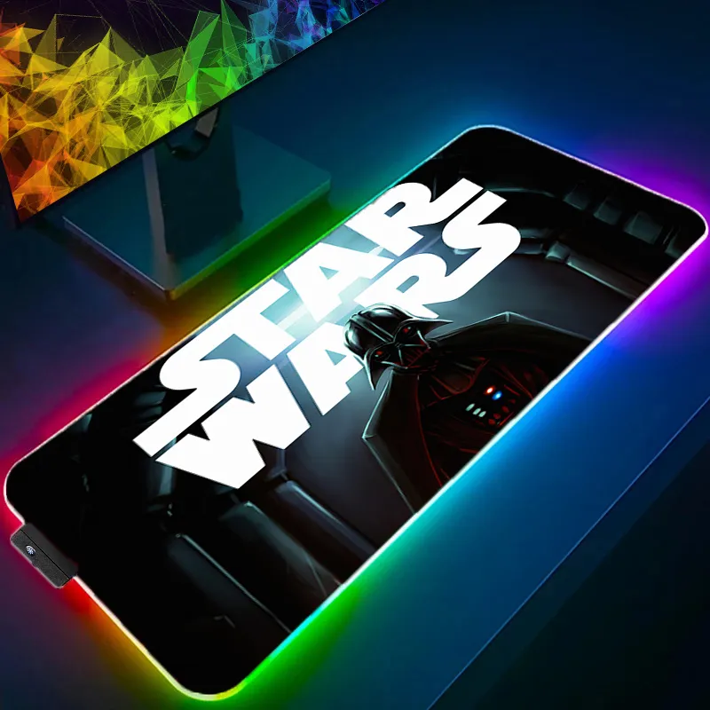 Anti-skid Office Accessories Anime Mouse Pad Gamer Gaming RGB Mouse Pad Darth - £16.39 GBP+
