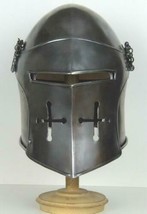 SCA LARP 18GA Medieval Barbuta Helmet /Great Knight Templar helmet Replica - £95.49 GBP