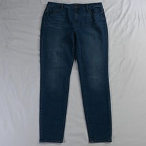 LOFT 30 / 10 Curvy Skinny Ankle Dark Wash Stretch Denim Womens Jeans - £15.72 GBP