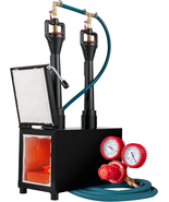 Farrier Furnace with Dual Burners Large Capacity Portable Square Metal P... - £177.53 GBP