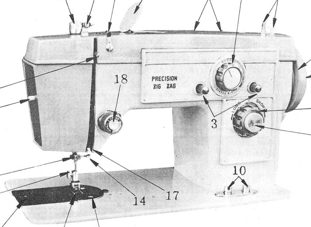 Model 2400 Zig-Zag sewing machine Precision manual Enlarged Hard Copy - £10.38 GBP