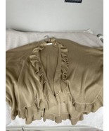 Echo Cape Sweater Cover Up Top Women’s One Size Tan Open Front EUC - $330.76 MXN