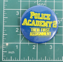 1985 Police Academy 2 Movie Promotional Pinback Button 2 3/16in - $20.00