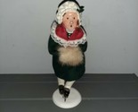 1992 Byers Choice Victorian Girl Skater with Muff ~Signed &amp; Numbered 78/100 - $66.00