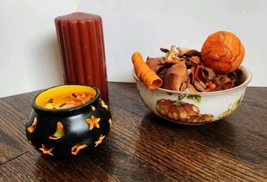 Halloween Decorations Center Piece Potpourri Bowl Lot of 3 Vtg Table Top... - $30.84